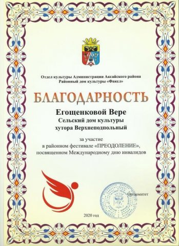 Наши достижения 2020 года